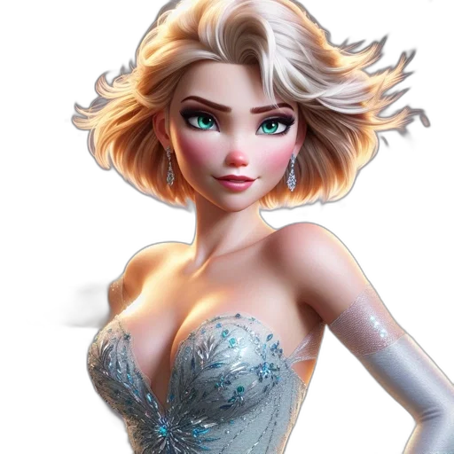 dress, fantasy art, 3d render, concept art transparent PNG cut-out