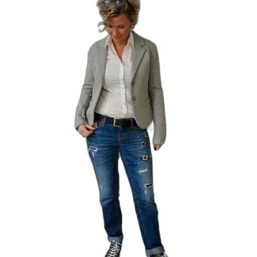 jacket, staff, 3d render, woman transparent PNG cut-out
