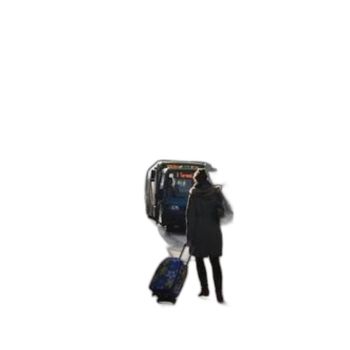 jacket, umbrella, robot, staff transparent PNG cut-out