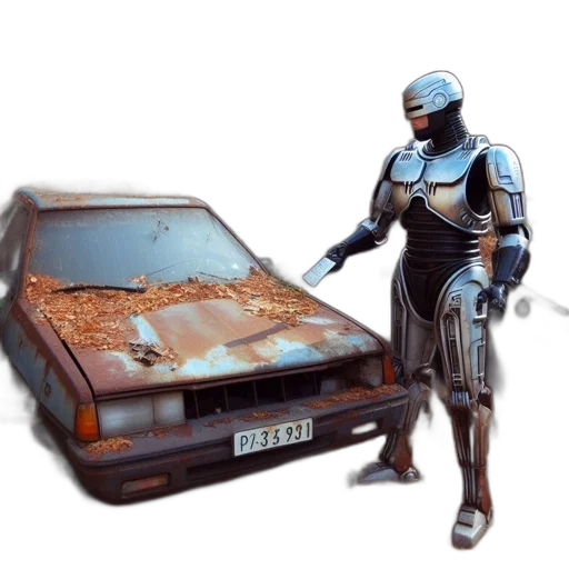 robot, car, weapon, concept art transparent PNG cut-out