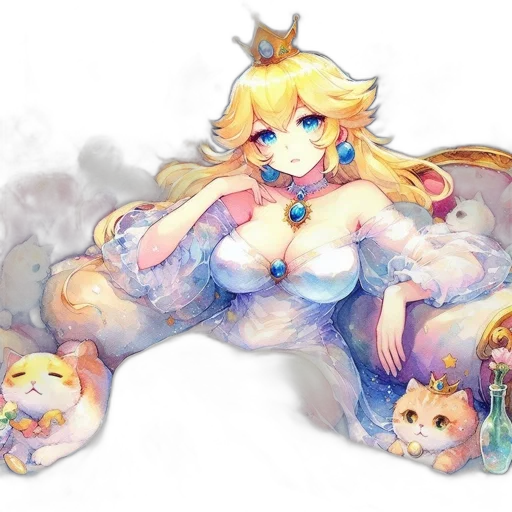 dragon, crown, fantasy art, pixel art transparent PNG cut-out