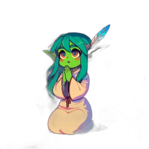 staff, creature, concept art, fantasy art transparent PNG cut-out