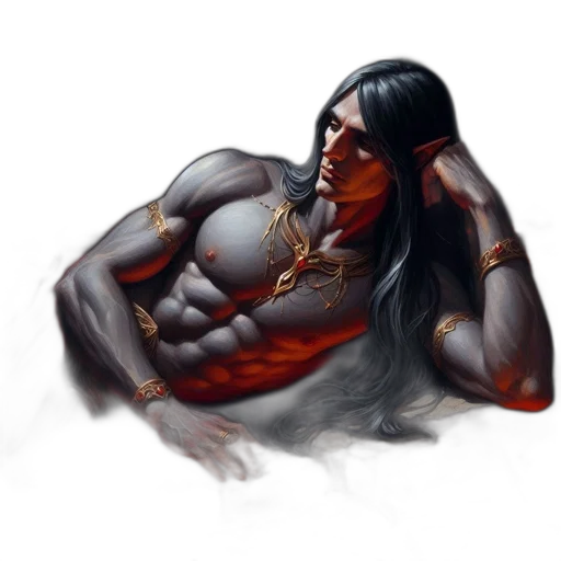 hair, creature, fantasy art, concept art transparent PNG cut-out