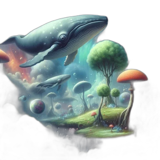 creature, concept art, fantasy art, 3d render transparent PNG cut-out