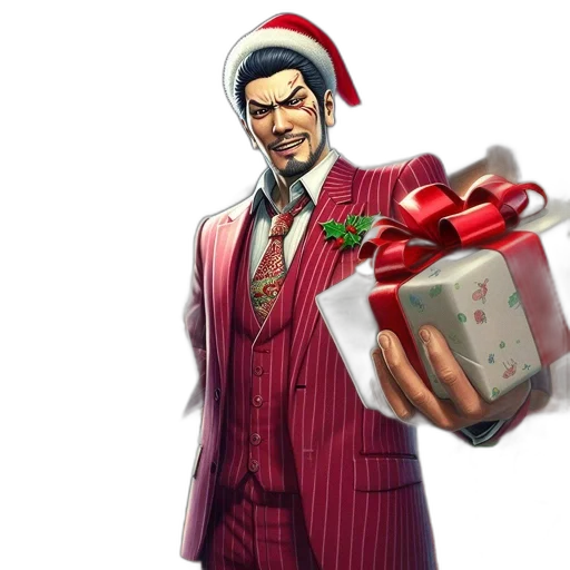 concept art, man, wears, santa transparent PNG cut-out