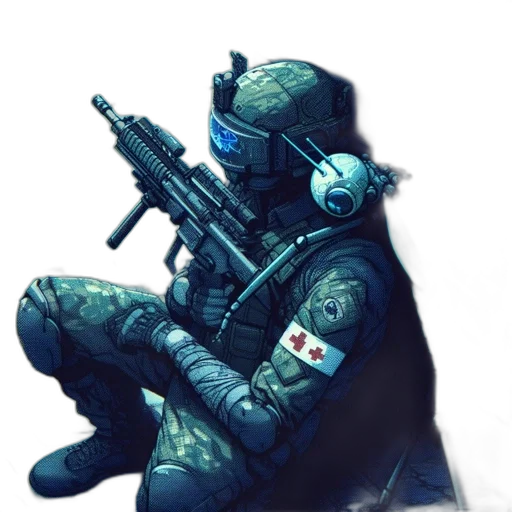 weapon, jacket, staff, concept art transparent PNG cut-out