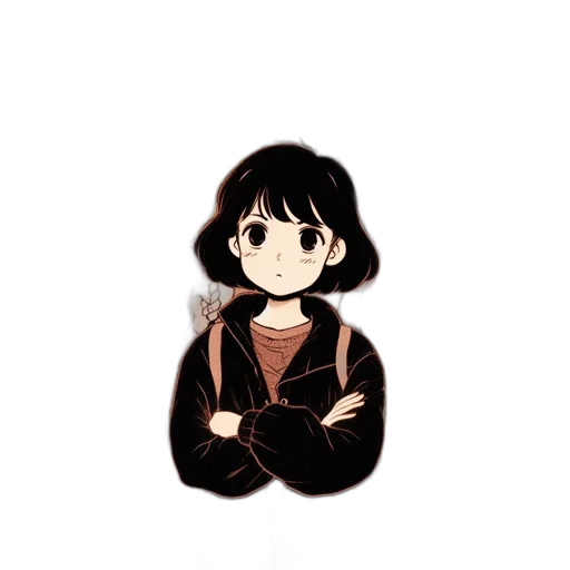 jacket, staff, jewelry, face transparent PNG cut-out
