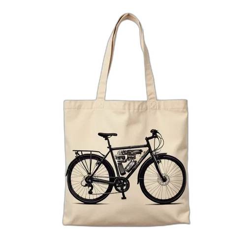 photorealistic, beige, canvas, tote transparent PNG cut-out