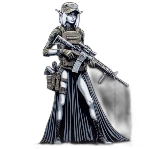 weapon, robot, staff, concept art transparent PNG cut-out