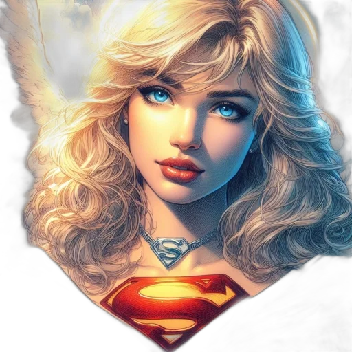 face, comic book art, fantasy art, photorealistic transparent PNG cut-out