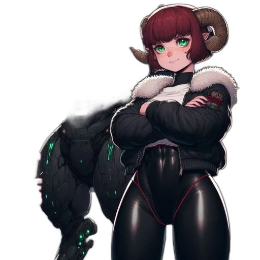 jacket, creature, staff, animal transparent PNG cut-out