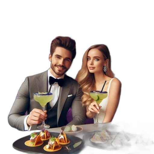 photorealistic, fire, man, woman transparent PNG cut-out