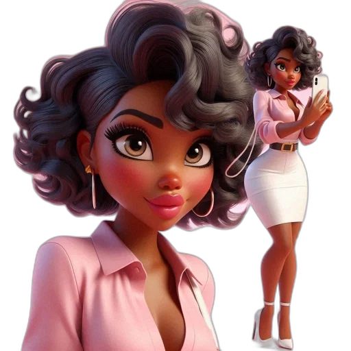 dress, concept art, cartoon, 3d render transparent PNG cut-out
