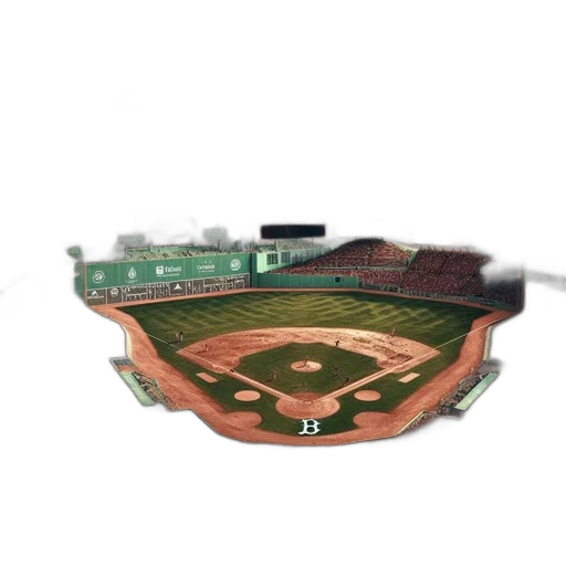 3d render, surreal, baseball, game transparent PNG cut-out