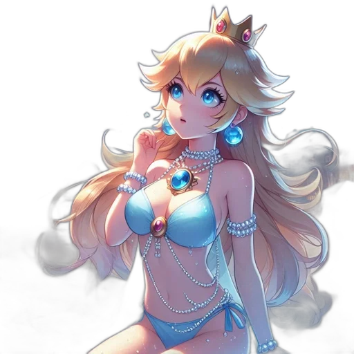 crown, dress, jewelry, staff transparent PNG cut-out