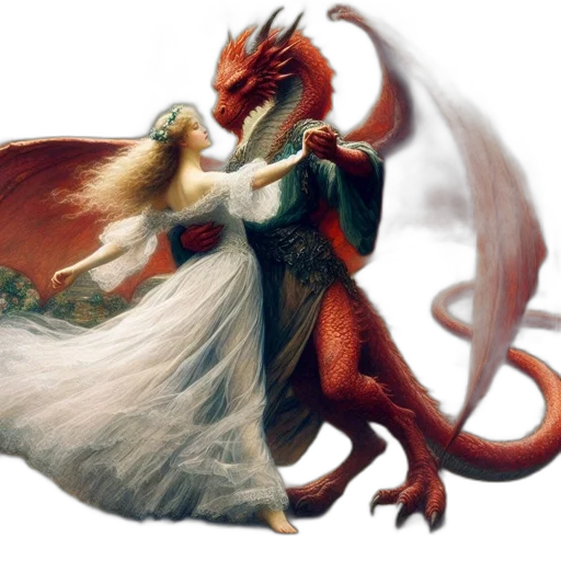 dragon, creature, animal, fantasy art transparent PNG cut-out