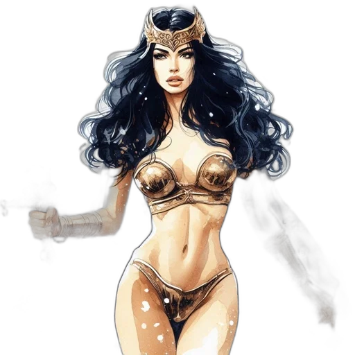 comic book art, fantasy art, concept art, photorealistic transparent PNG cut-out