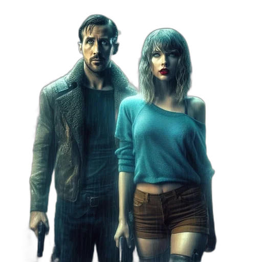 jacket, concept art, comic book art, cyberpunk transparent PNG cut-out