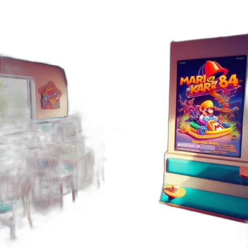 3d render, concept art, pixel art, vaporwave transparent PNG cut-out