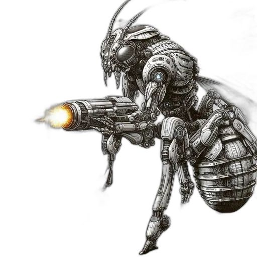 robot, weapon, creature, animal transparent PNG cut-out