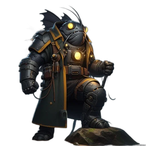 staff, robot, weapon, creature transparent PNG cut-out