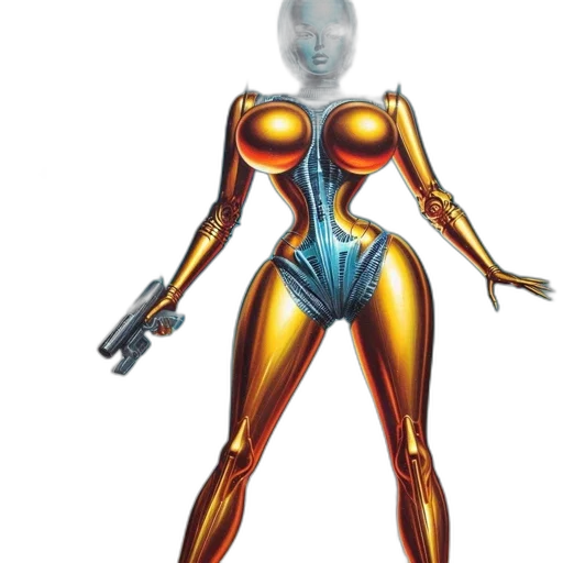 robot, weapon, jewelry, dress transparent PNG cut-out