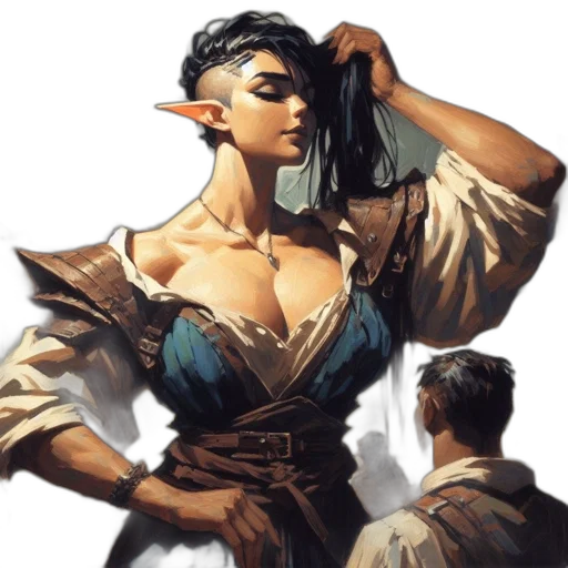 dress, staff, weapon, concept art transparent PNG cut-out