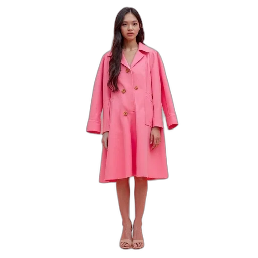 jacket, dress, pastel, neon transparent PNG cut-out