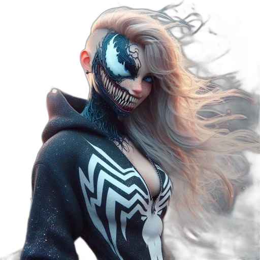 mask, creature, face, hair transparent PNG cut-out