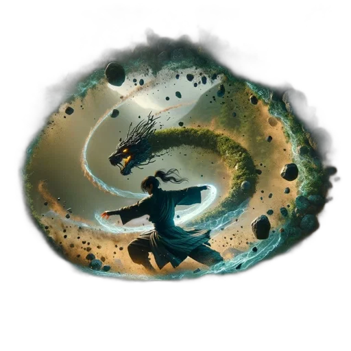 dragon, creature, staff, jewelry transparent PNG cut-out