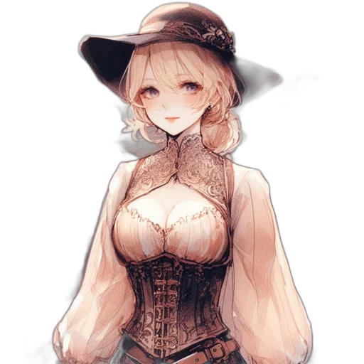 hat, dress, staff, jacket transparent PNG cut-out