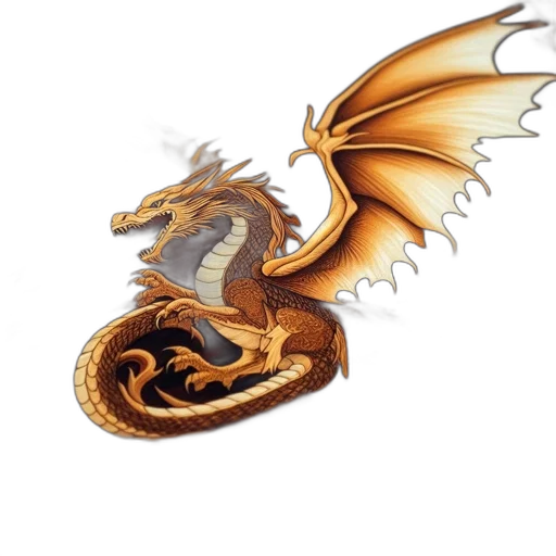 dragon, staff, animal, sword transparent PNG cut-out