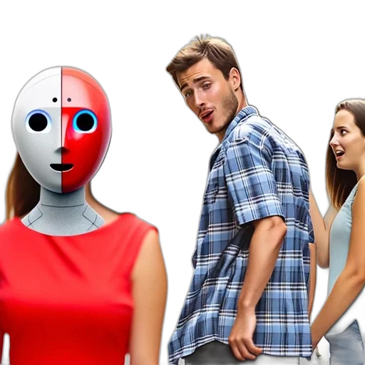 robot, mask, face, creature transparent PNG cut-out