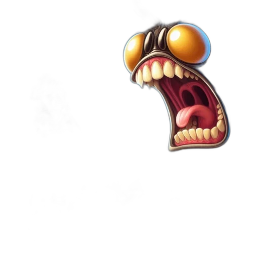 face, mask, creature, staff transparent PNG cut-out