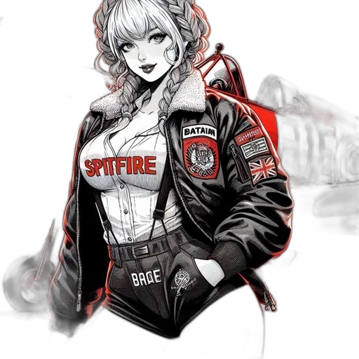 jacket, weapon, comic book art, concept art transparent PNG cut-out
