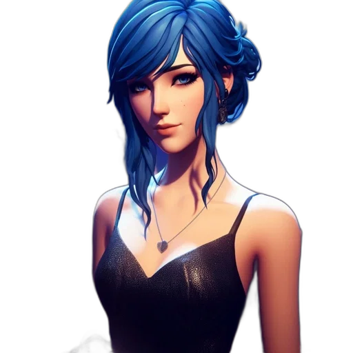 dress, face, jewelry, staff transparent PNG cut-out