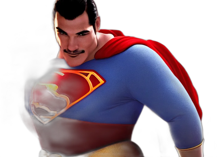 comic book art, concept art, 3d render, photorealistic transparent PNG cut-out