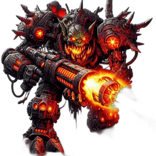 weapon, robot, concept art, fantasy art transparent PNG cut-out