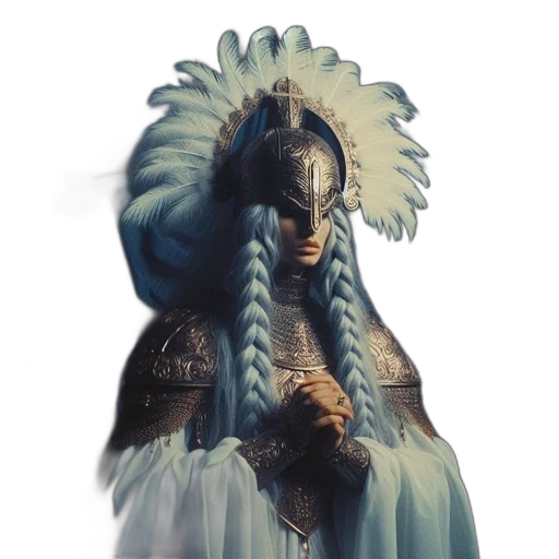 crown, mask, staff, creature transparent PNG cut-out
