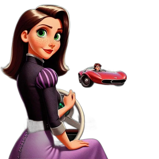 car, dress, jewelry, 3d render transparent PNG cut-out