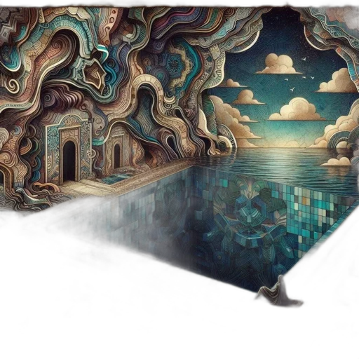 umbrella, concept art, fantasy art, watercolor transparent PNG cut-out