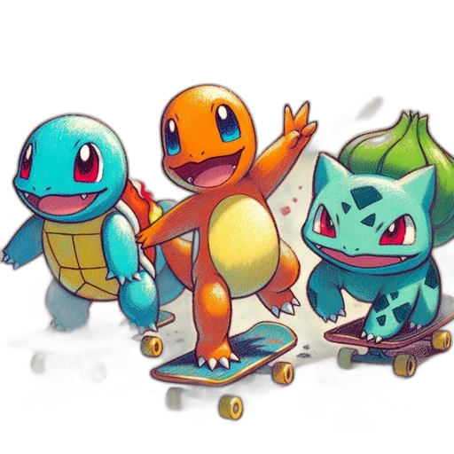 concept art, pixel art, fantasy art, watercolor transparent PNG cut-out