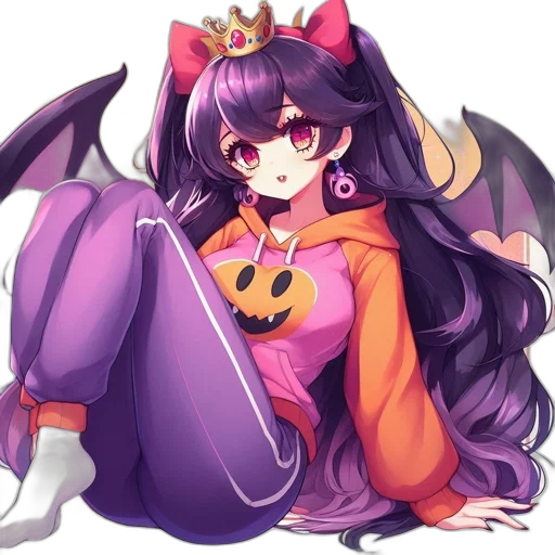 dragon, crown, creature, staff transparent PNG cut-out