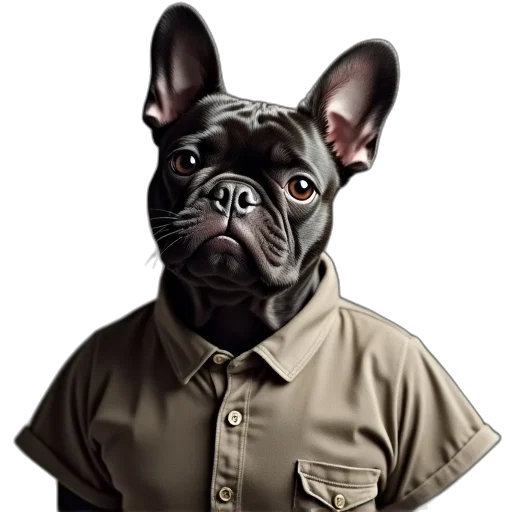 staff, jacket, animal, face transparent PNG cut-out