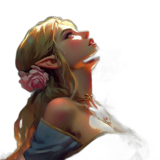 face, flower, dress, mask transparent PNG cut-out