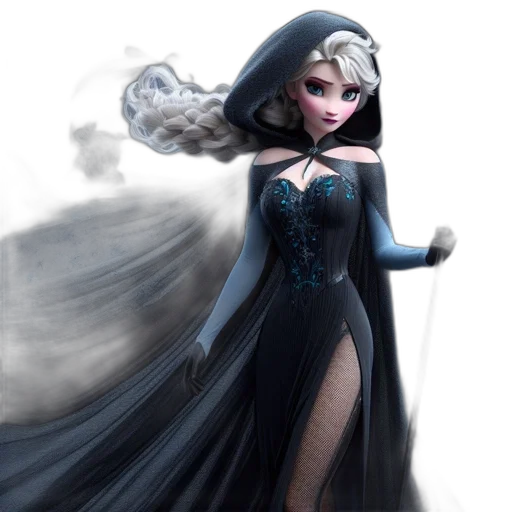 dress, concept art, fantasy art, 3d render transparent PNG cut-out