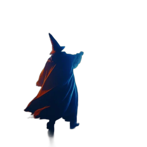 dress, staff, mask, creature transparent PNG cut-out