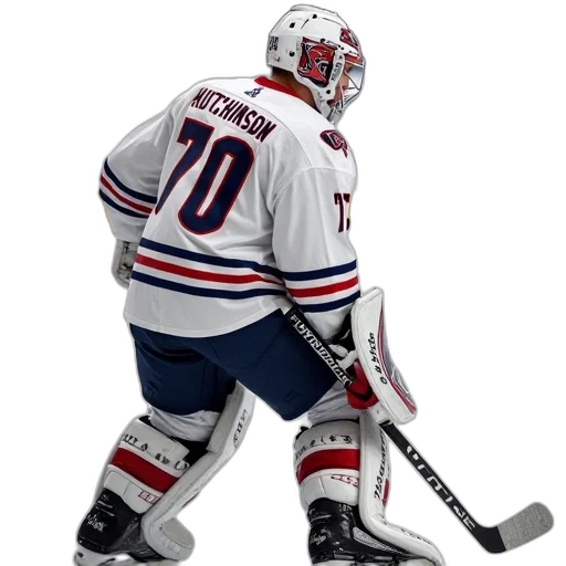 professional, hockey, goalie, standing transparent PNG cut-out