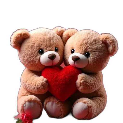 3d render, photorealistic, teddy, bears transparent PNG cut-out