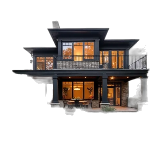 building, furniture, 3d render, photorealistic transparent PNG cut-out